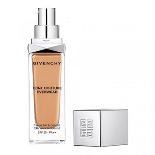Givenchy Teint Couture Everwear foundation bottle with packaging on a white background