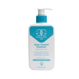 Acne Control Cleanser bottle with pump on a white background