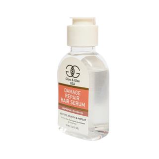 Glow & Glee USA Damage Repair Hair Serum bottle on a white background