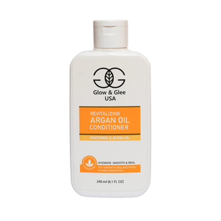 Glow & Glee USA Revitalizing Argan Oil Conditioner bottle on a white background