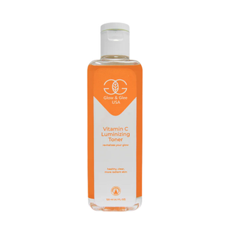 Glow & Glee Vitamin C Luminizing Toner bottle on a white background