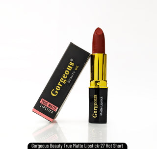 Gorgeous Beauty True Matte Lipstick-27 Hot Short
