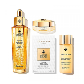 Guerlain Abeille Royale Set Advanced Youth Water Oil+Eye Cream+Night Cream+Pouch