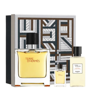 Hermes Terre D'Hermes Pure Parfum Set Parfum 75Ml+Perfum 5Ml+Body Shower 40Ml