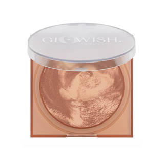 Glowish bronzer compact on a white background