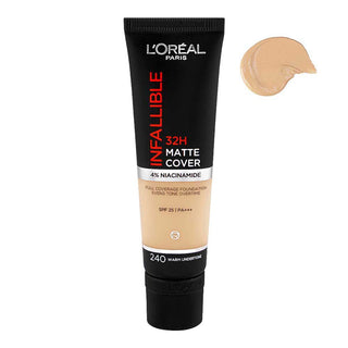 L'Oreal Infallible 32H Matte Cover Foundation - 240 Warmundertone 30Ml