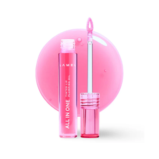 Lamel All in One Lip Tinted Plumping Oil Gloss - 402 Pink Sparkle 3Ml