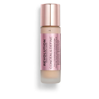 Revolution Conceal & Define foundation bottle on a white background