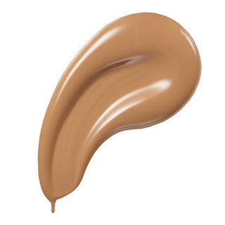 Brown makeup swatch on a white background