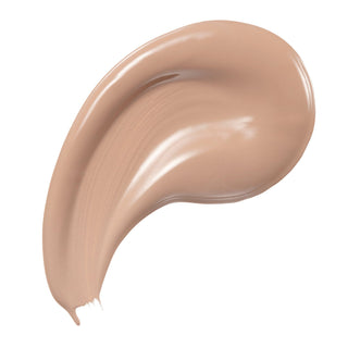 Beige foundation swatch on a white background