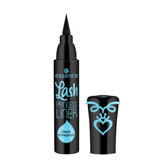 Black eyeliner pen with 'essence' branding on a white background
