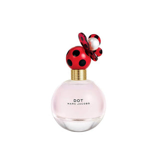 Marc Jacobs Dot perfume bottle with ladybug design on a white background