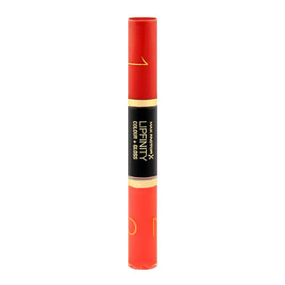 Lip product with red and black design on a white background