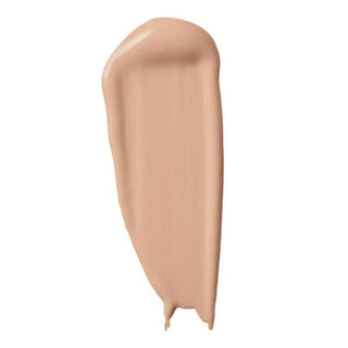 Beige makeup swatch on a white background