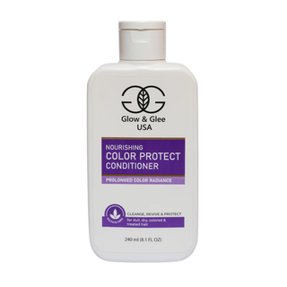 Glow & Glee USA Nourishing Color Protect Conditioner bottle on a white background