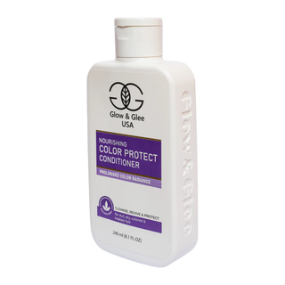 Glow & Glee USA nourishing color protect conditioner bottle on a white background