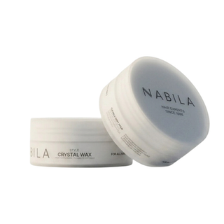Two containers of Nabila Crystal Wax on a white background