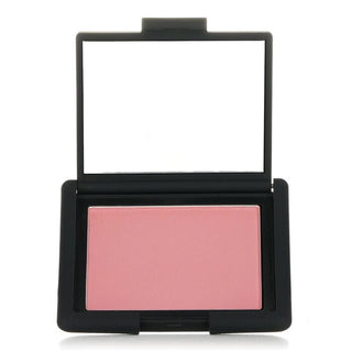 Compact blush with mirror on a white background