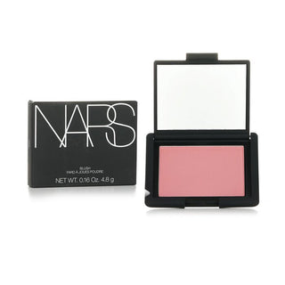 NARS blush compact with mirror and packaging on a white background