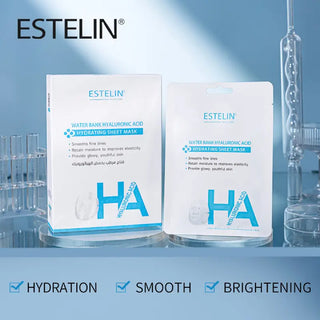 Estelin Water Bank Hyaluronic Acid Hydrayting Sheet Mask 10X25G