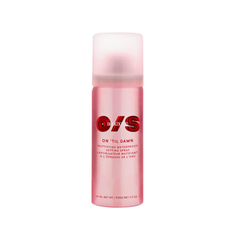 Pink bottle of O/S 'On 'Til Dawn' on a white background