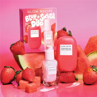 Glow Recipe Blur+Smooth Duo Set Strawberry Blur Drops Serum30Ml+Watermelon Moisturizer 25Ml - AllurebeautypkGlow Recipe Blur+Smooth Duo Set Strawberry Blur Drops Serum30Ml+Watermelon Moisturizer 25Ml