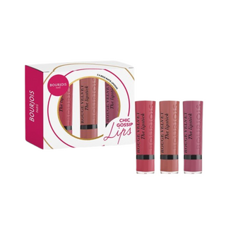 Bourjois Chic Gossip Pink Lipstick 3Piecs Set