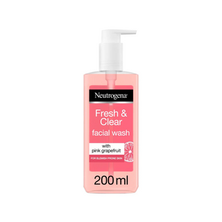 Neutrogena Fresh & Clear Pink Grapefruit Facial Wash 200Ml