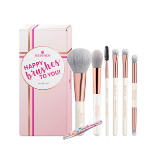 Essence Pinselset Happy 6 Piecs Brushes Set & Tweezers