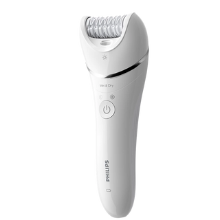 White Philips epilator on a white background