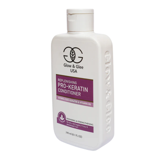 Glow & Glee USA Pro-Keratin conditioner bottle on a white background