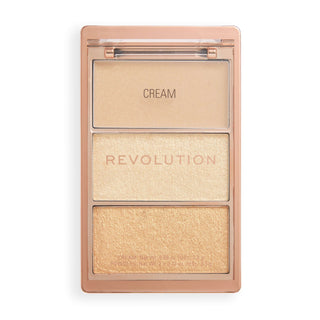 Makeup Revolution Highlight Icon Palette - Rosy Gold Glow