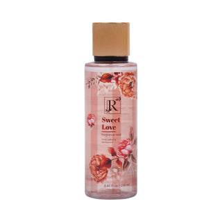 Bottle of LR Sweet Love fragrance on a white background