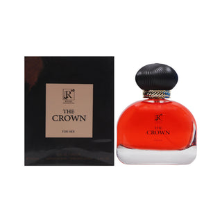 Perfume bottle and packaging of 'The Crown' by R&Y Richards on a white background