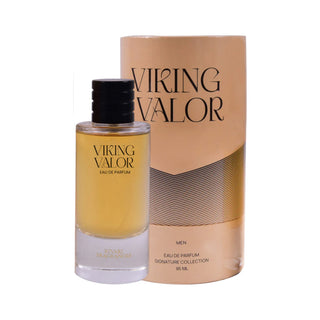 Viking Valor eau de parfum bottle and packaging on a white background