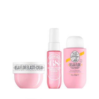 Three skincare products from the brand 'Sao Paulo Beija Flor' on a white background.