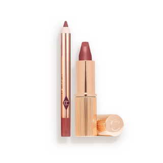 Charlotte Tilbury Mini Pillow Talk Medium Lip Kit Lipstick & Liner