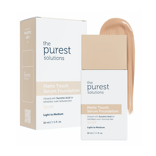 The Purest Solutions Matte Glow Serum Foundation - Light To Medium 30Ml