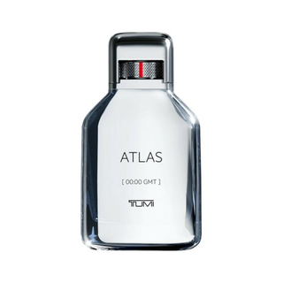 TUMI Atlas perfume bottle on a white background