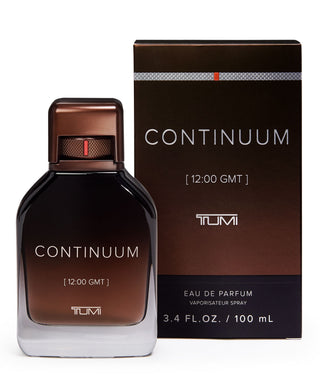 TUMI Continuum Eau de Parfum bottle and packaging on a white background