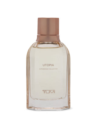 TUMI Utopia perfume bottle on a white background
