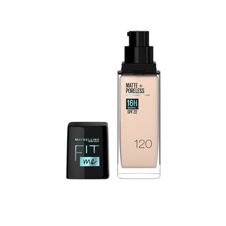 Maybelline Fit Me Matte+Poreless Foundation For Normal to Oily Skin - 120 30Ml - AllurebeautypkMaybelline Fit Me Matte+Poreless Foundation For Normal to Oily Skin - 120 30Ml