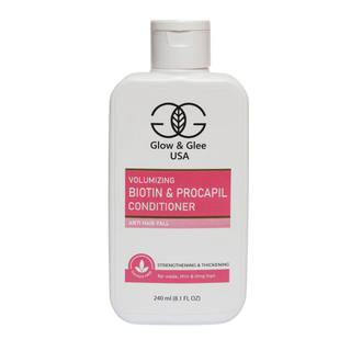 Glow & Glee USA conditioner bottle on a white background