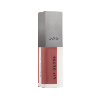 Lip gloss with gray cap and white body on a white background