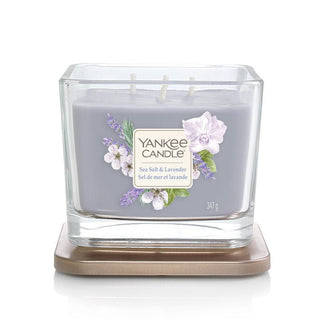 Yankee Candle Medium Square Vessel Sea Salt & Lavender Elevation 347 G - AllurebeautypkYankee Candle Medium Square Vessel Sea Salt & Lavender Elevation 347 G