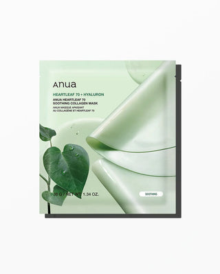 Anua Heartleaf 70+Hyaluron Soothing Collagen Mask