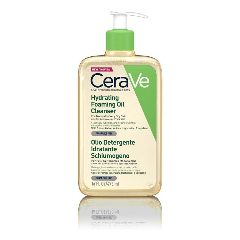 Cerave Hydrating Foaming Oil Cleanser 473Ml - AllurebeautypkCerave Hydrating Foaming Oil Cleanser 473Ml