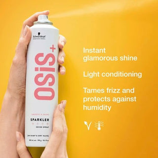 Schwarzkopf OSIS+ Smooth & Shine Sparkler Hair Spray 300Ml - AllurebeautypkSchwarzkopf OSIS+ Smooth & Shine Sparkler Hair Spray 300Ml