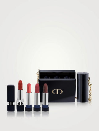 Christian Dior Rouge Dior Minaudiere Clutch And Lipstick 4Piec Set - AllurebeautypkChristian Dior Rouge Dior Minaudiere Clutch And Lipstick 4Piec Set