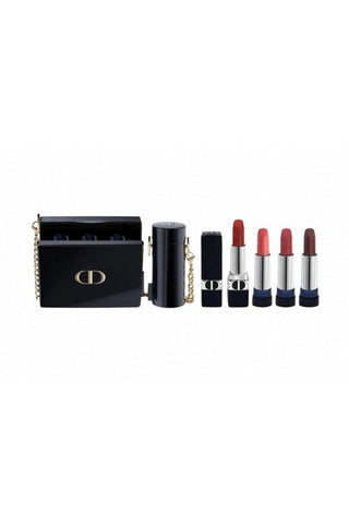 Christian Dior Rouge Dior Minaudiere Clutch And Lipstick 4Piec Set - AllurebeautypkChristian Dior Rouge Dior Minaudiere Clutch And Lipstick 4Piec Set